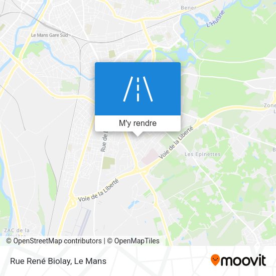 Rue René Biolay plan