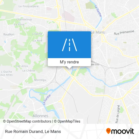 Rue Romain Durand plan