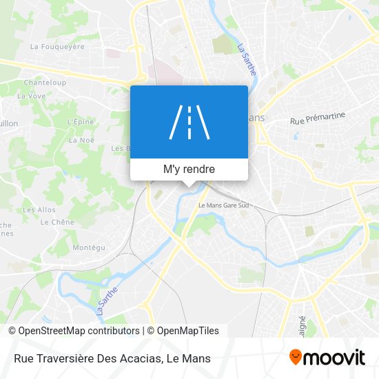 Rue Traversière Des Acacias plan