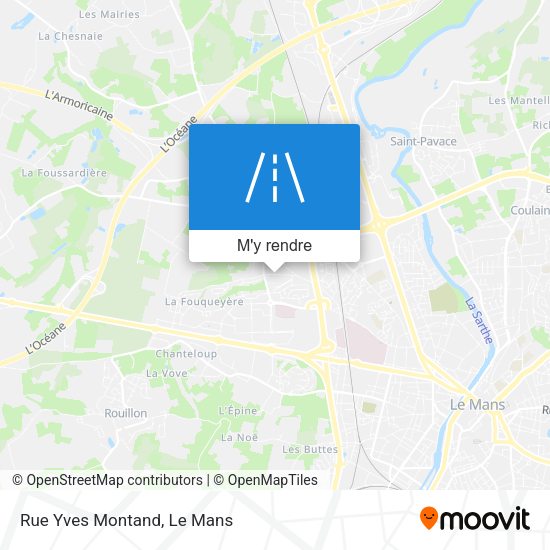 Rue Yves Montand plan