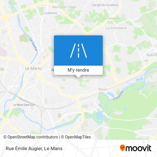 Rue Émile Augier plan