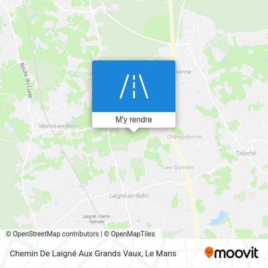 Chemin De Laigné Aux Grands Vaux plan