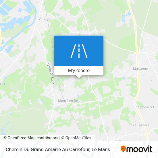 Chemin Du Grand Amarré Au Carrefour plan