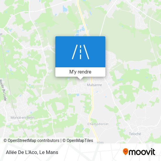 Allée De L'Aco plan
