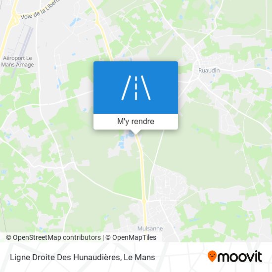 Ligne Droite Des Hunaudières plan