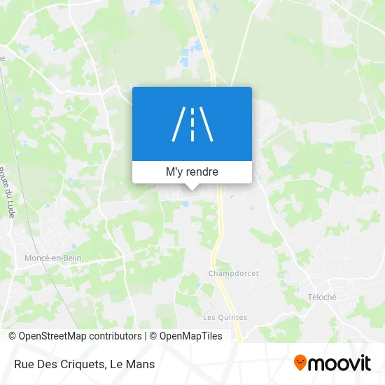 Rue Des Criquets plan