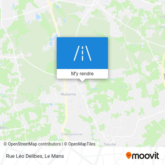 Rue Léo Delibes plan