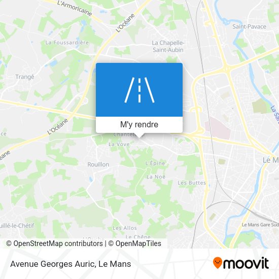 Avenue Georges Auric plan