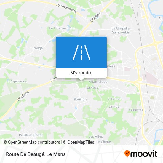 Route De Beaugé plan