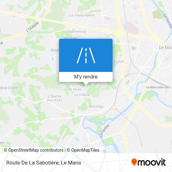 Route De La Sabotière plan