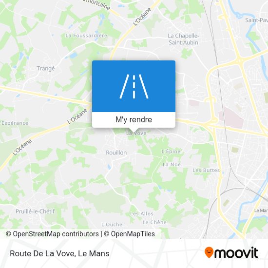 Route De La Vove plan