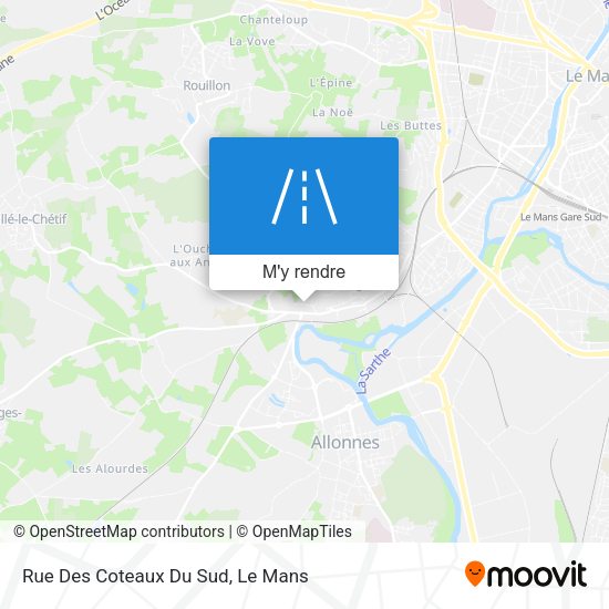 Rue Des Coteaux Du Sud plan