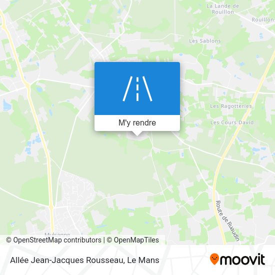 Allée Jean-Jacques Rousseau plan