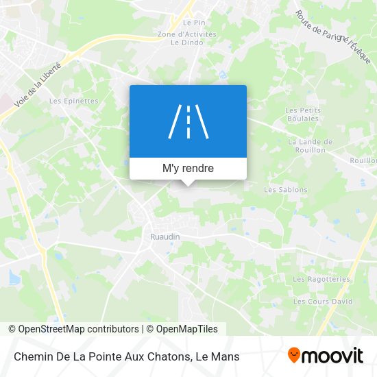 Chemin De La Pointe Aux Chatons plan