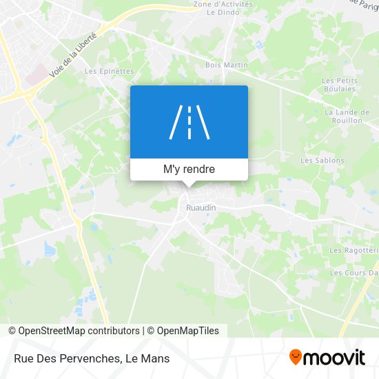 Rue Des Pervenches plan