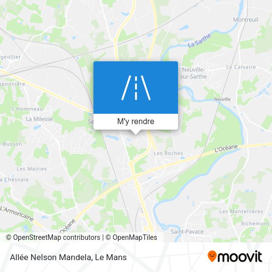 Allée Nelson Mandela plan