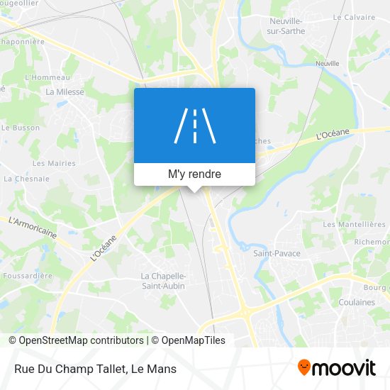 Rue Du Champ Tallet plan
