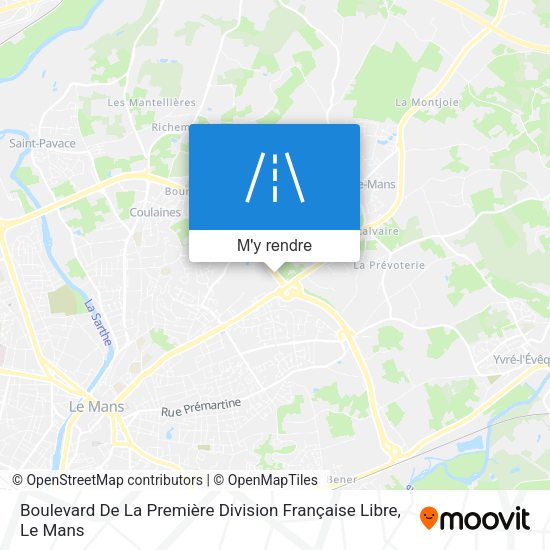 Boulevard De La Première Division Française Libre plan