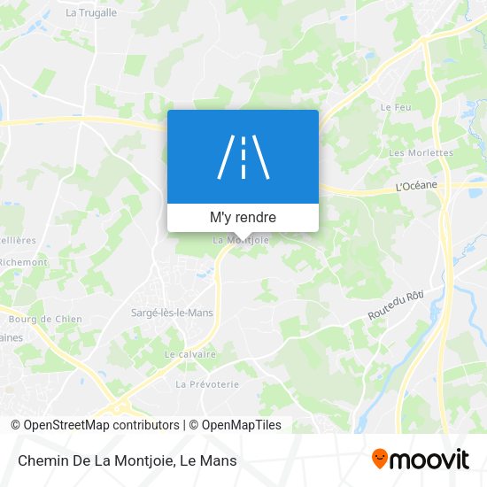 Chemin De La Montjoie plan
