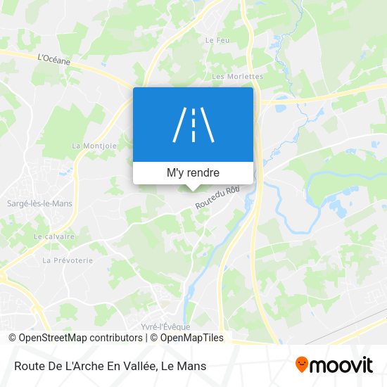 Route De L'Arche En Vallée plan