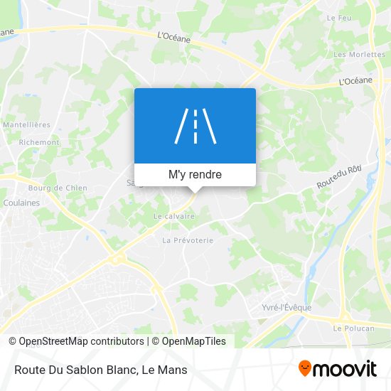 Route Du Sablon Blanc plan