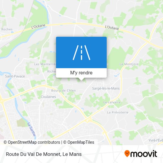 Route Du Val De Monnet plan