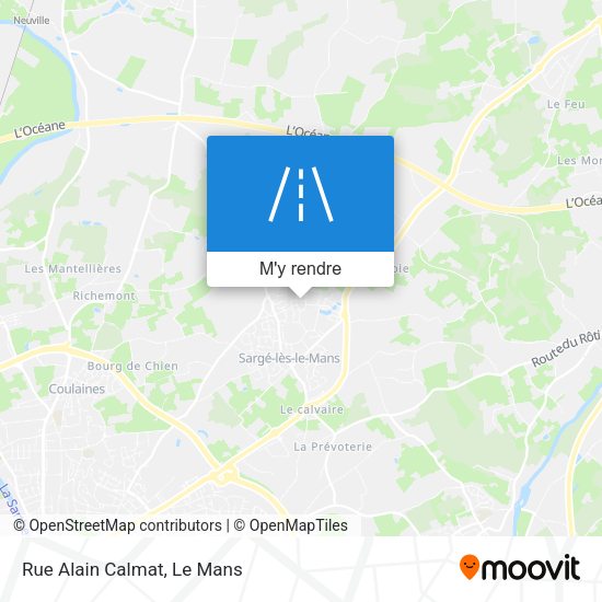 Rue Alain Calmat plan