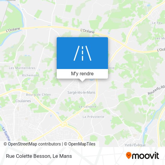 Rue Colette Besson plan