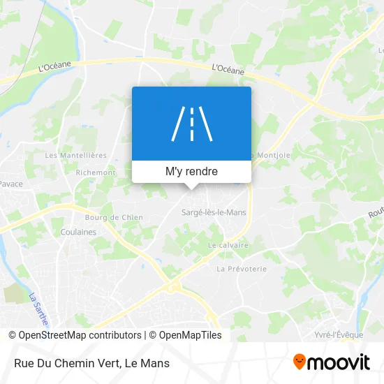 Rue Du Chemin Vert plan