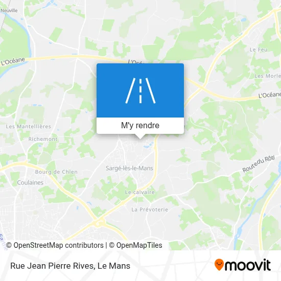 Rue Jean Pierre Rives plan