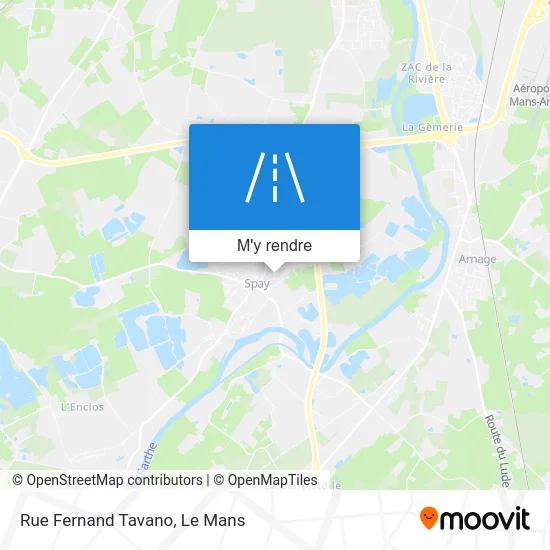 Rue Fernand Tavano plan