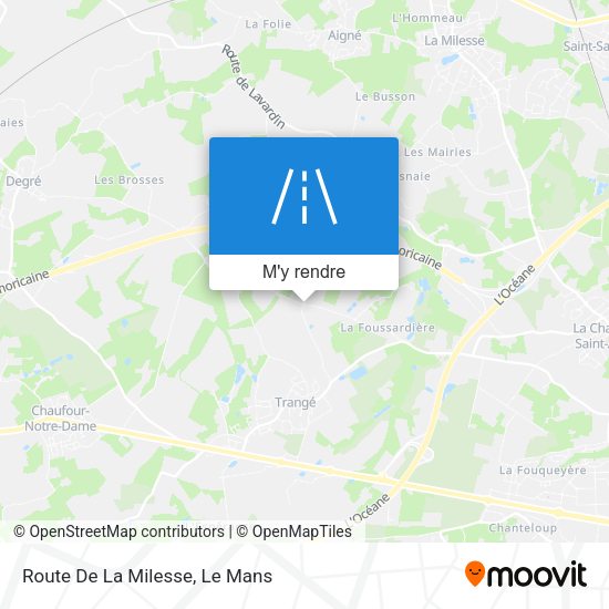 Route De La Milesse plan