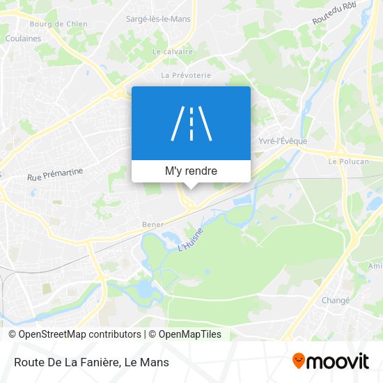 Route De La Fanière plan