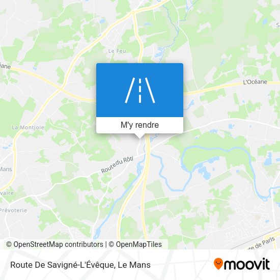 Route De Savigné-L'Évêque plan