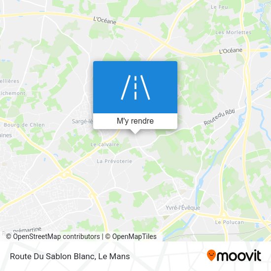 Route Du Sablon Blanc plan