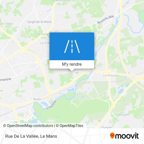 Rue De La Vallée plan