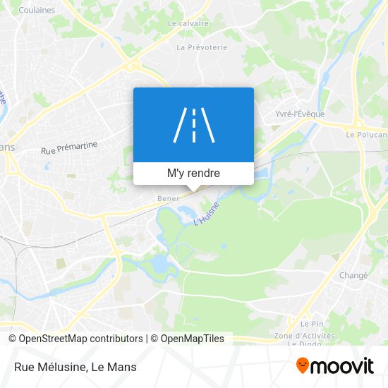 Rue Mélusine plan