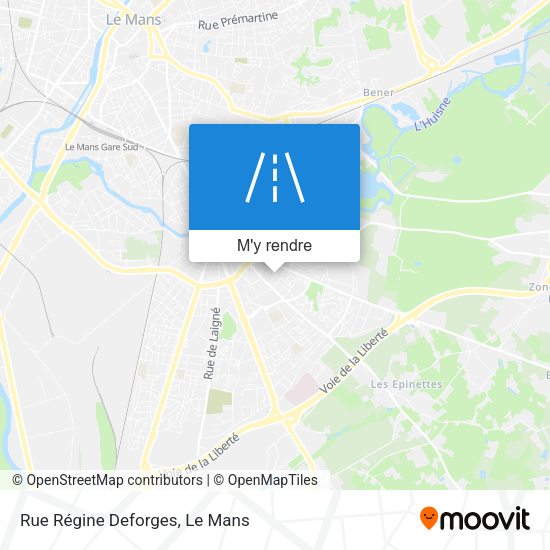 Rue Régine Deforges plan