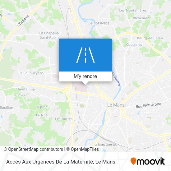 Accès Aux Urgences De La Maternité plan