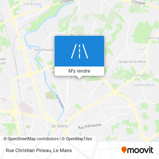 Rue Christian Pineau plan
