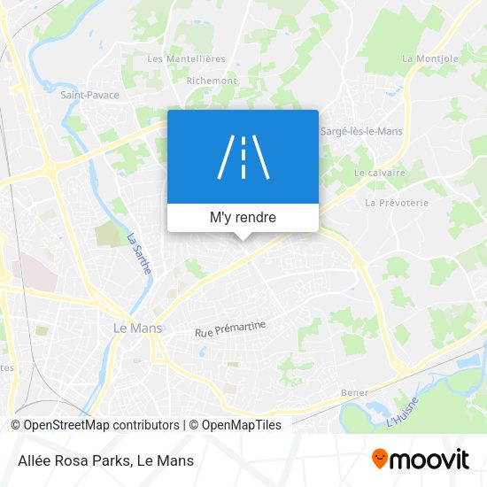 Allée Rosa Parks plan
