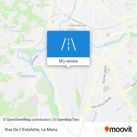 Rue De L'Estafette plan