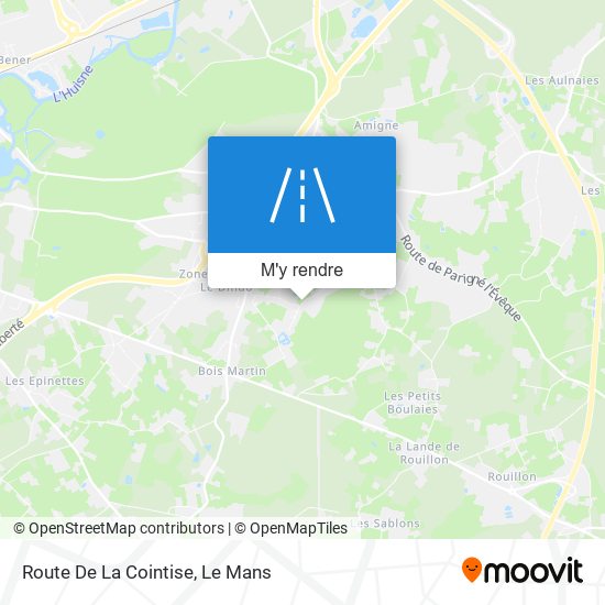 Route De La Cointise plan