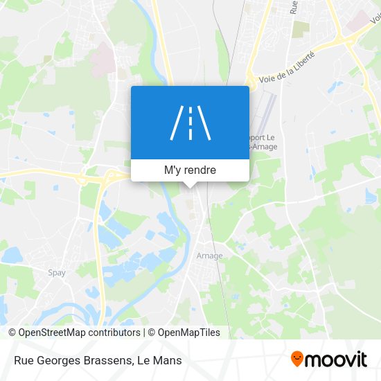 Rue Georges Brassens plan