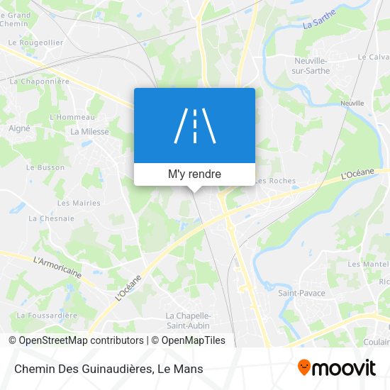 Chemin Des Guinaudières plan