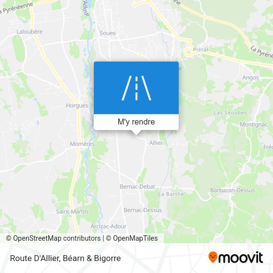 Route D'Allier plan