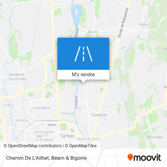 Chemin De L'Ailhet plan