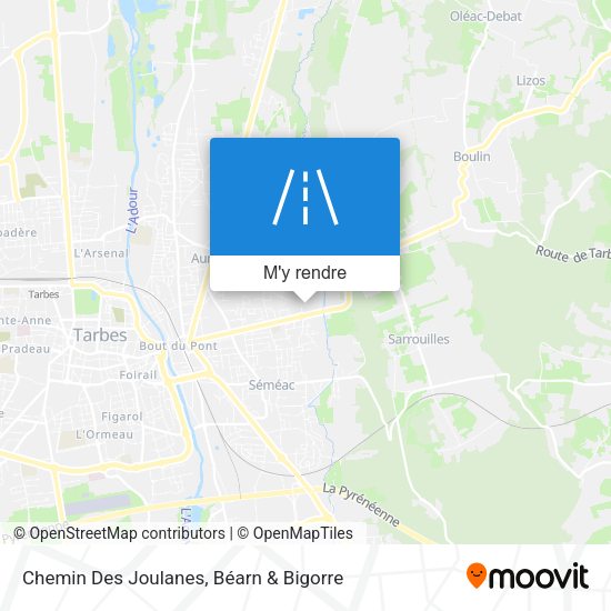 Chemin Des Joulanes plan