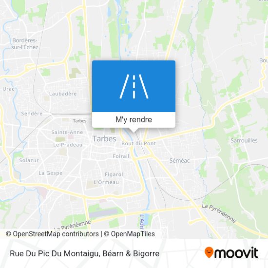 Rue Du Pic Du Montaigu plan
