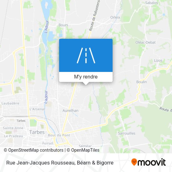 Rue Jean-Jacques Rousseau plan